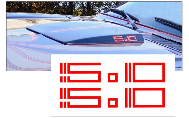 1978 King Cobra 5.0 Hood Scoop Decal Set