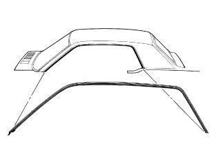 1974-1978 Mustang II Roof Side Rail Weather-strip - D4ZZ-6951222-LH/D4ZZ-6951223-RH