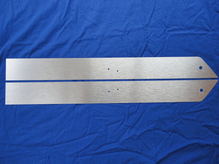 1974-1978 Mustang II Brushed Aluminum Door Insert Kit