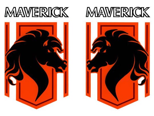 1976 FORD MAVERICK STALLION FENDER DECAL SET